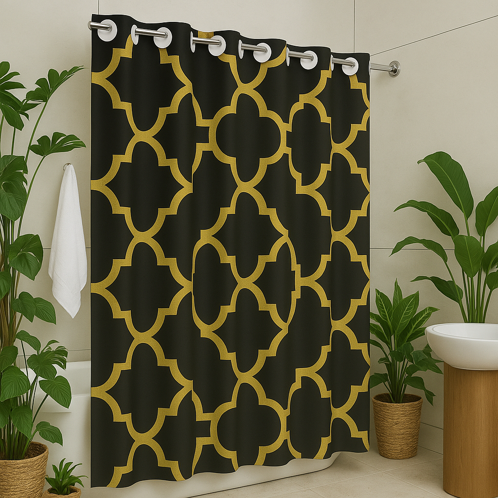 Cortina de Box para Banheiro  c/ 12 Ganchos Anti Mofo Resistente Alta Qualidade 100% EVA em Oferta na Shopee