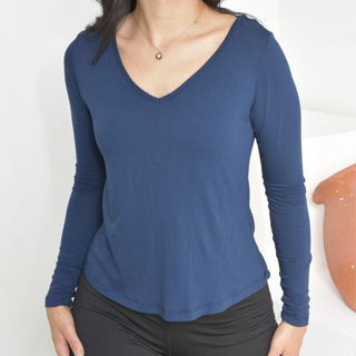 BLUSA FEMININA SEGUNDA PELE MANGA LONGA EM VISCOLCRA em Oferta na Shopee