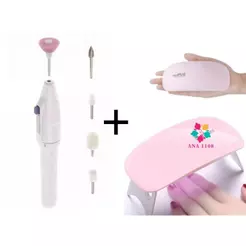 ANA1108 Uma Removedor De Cutículas+Uma Mini de Unha Estufa LED