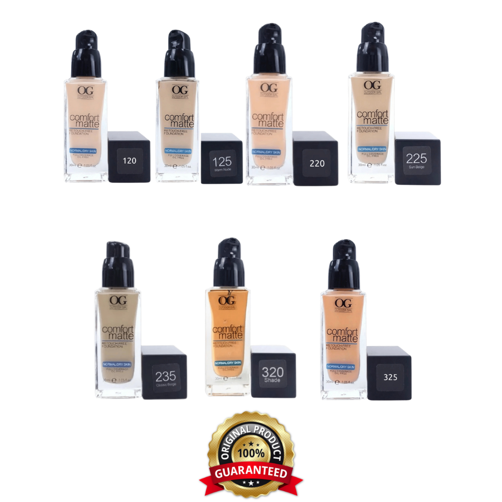 Base Outdoor Girl OG Confort Matte - 30ml Escolha Seu Tom em Oferta na Shopee