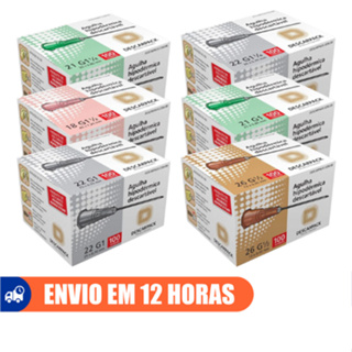 Agulha Hipodérmica 100un Descartável Todos Tamanhos Descarpack em Oferta na Shopee