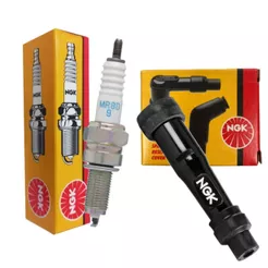 Vela de Ignição + Cachimbo Fz15 150 Abs / Fazer 150 / Crosser 150 Ngk