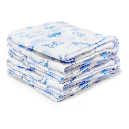 Kit Fraldas de Pano Bebe 60cm x 60cm 100% Algodão Minasrey - Enxoval em Oferta na Shopee