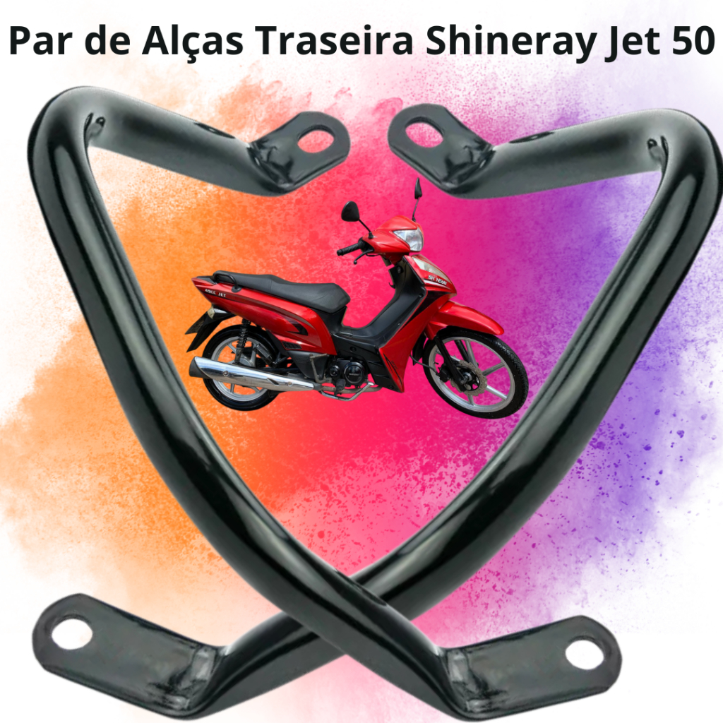 Alça Do Banco Traseira Shineray Jet 50/125 (par) 2012 A 2022