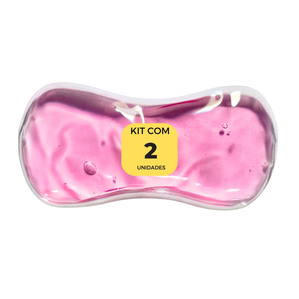 Gelo em Gel em Formato de Absorvente Rosa 15cm x 7cm Frio/ Quente (2 unidades) em Oferta na Shopee