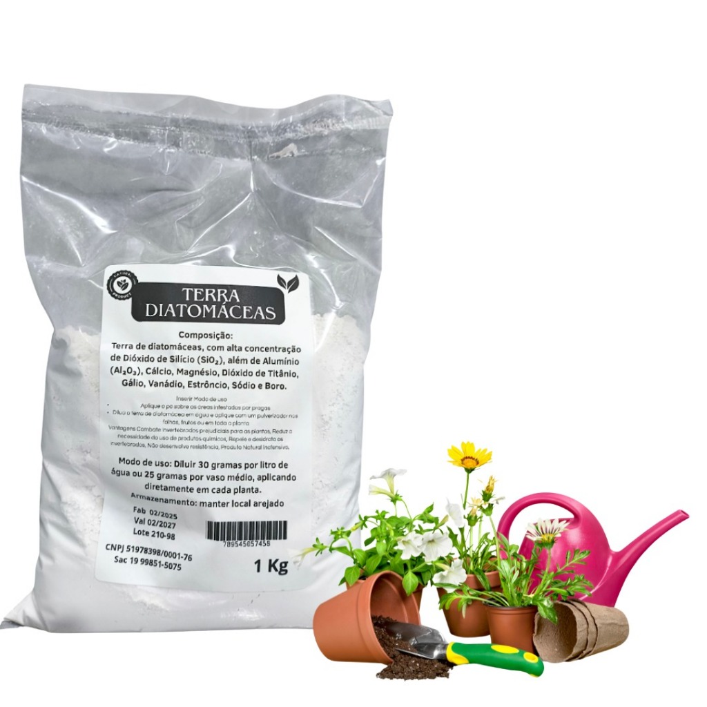 Terra de Diatomáceas 1kg Fertilizante Para Plantas Flores Rosa Do Deserta em Oferta na Shopee