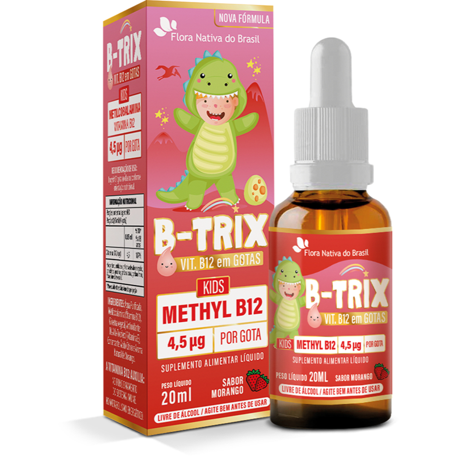 KIDS - B-TRIX (METHYL B12 – 4,5 ) 20ML SABOR MORANGO