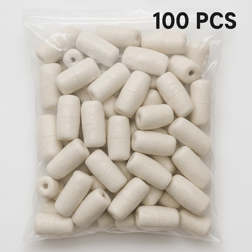 Boia Isopor Nº 2 ( Cor Branca ) Pacote Com 100 Pçs P/ Rede de Pesca Qualidade Premium em Oferta na Shopee