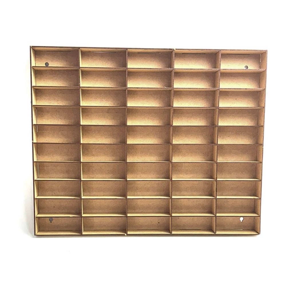 Expositor Porta Hot Wheels 50 Carrinhos Madeira Mdf Cru Novidade Escala 1:64 em Oferta na Shopee