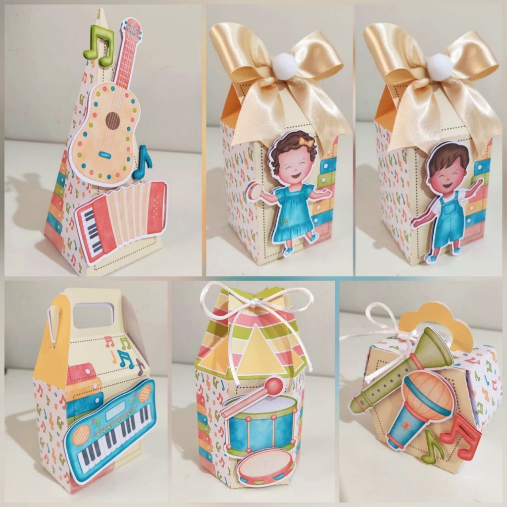 Personalizados pra Festa/ Tema: MÚSICA / PEGUE e MONTE / Lembrancinhas/Kit para Festa/ Aniversário/INSTRUMENTO MUSICAL