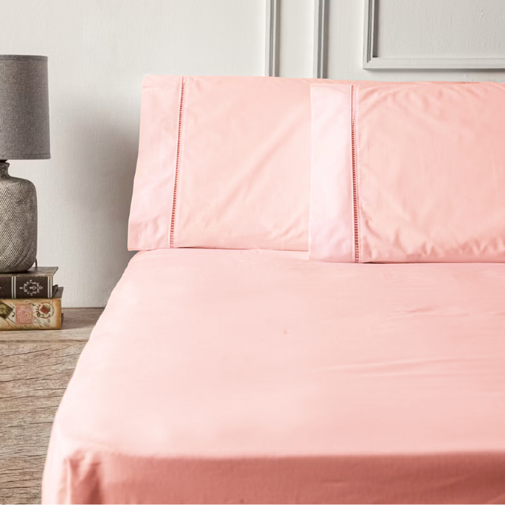 Jogo de Lençol para Cama de Casal 3 Peças Percal 400 Fios Ponto Palito Luxo Qualidade Extrema