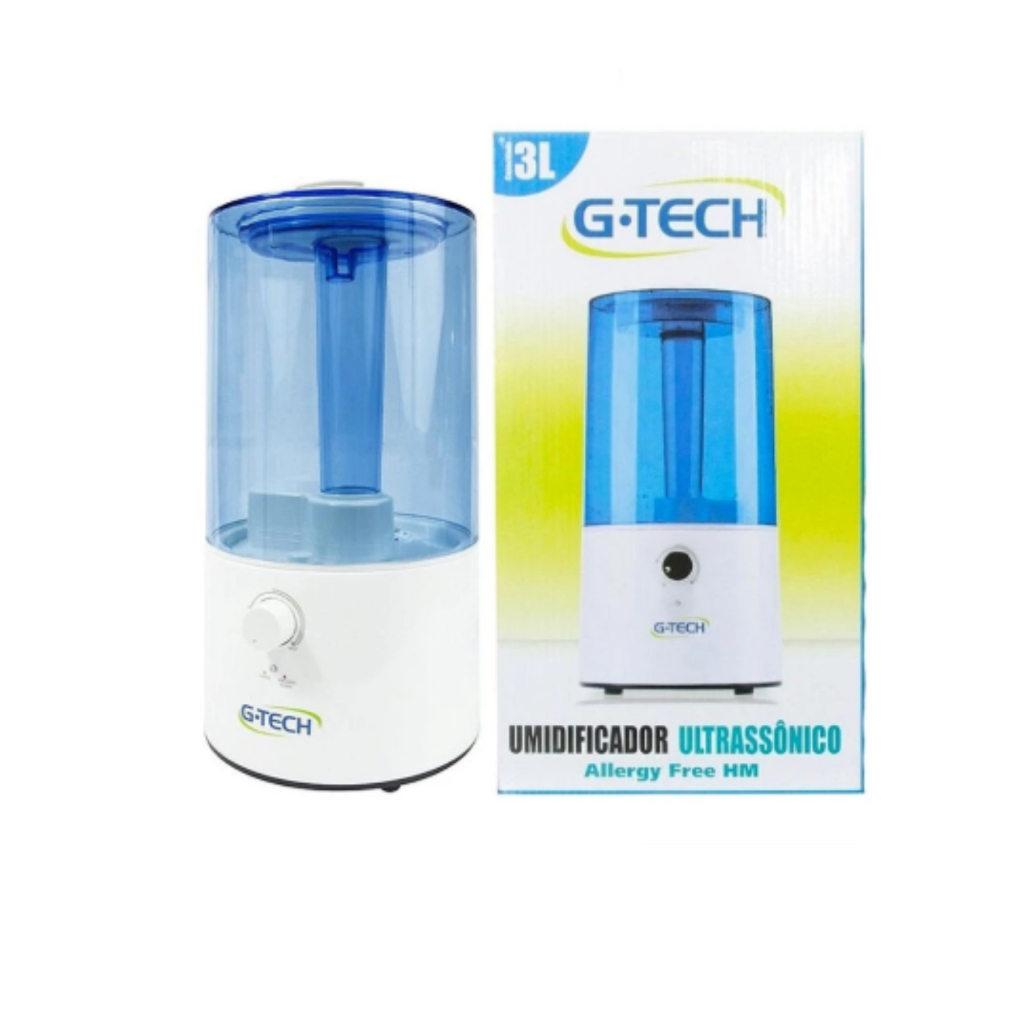 Umidificador De Ar G-TECH Allergy-Free HM Original 3L Ultrassônico Bivolt