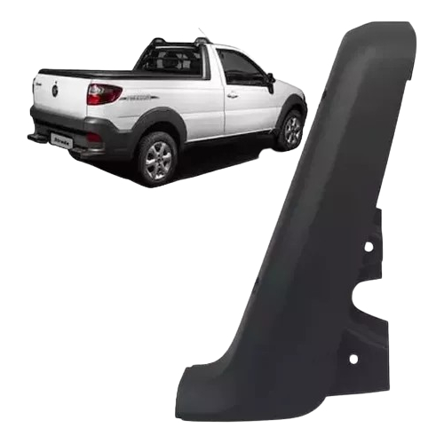 Moldura Coluna Caçamba Strada Cabine Direita 2013 Em Diante em Oferta na Shopee