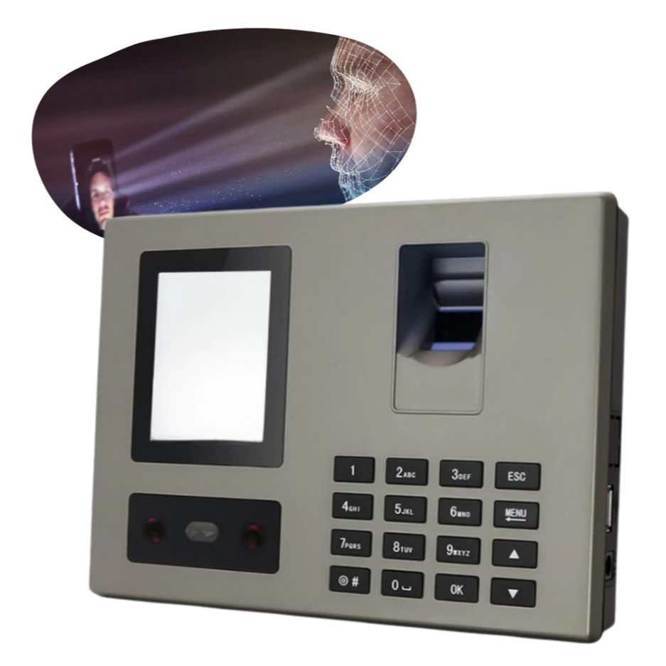 Relógio De Ponto Digital Biometria Reconhecimento Facial em Oferta na Shopee