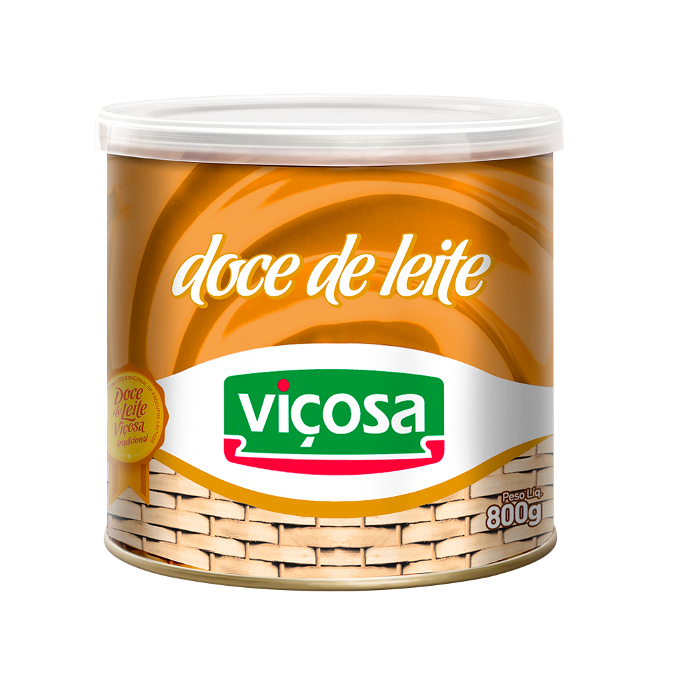 Doce De Leite Viçosa Cremoso Tradicional Lata 800g