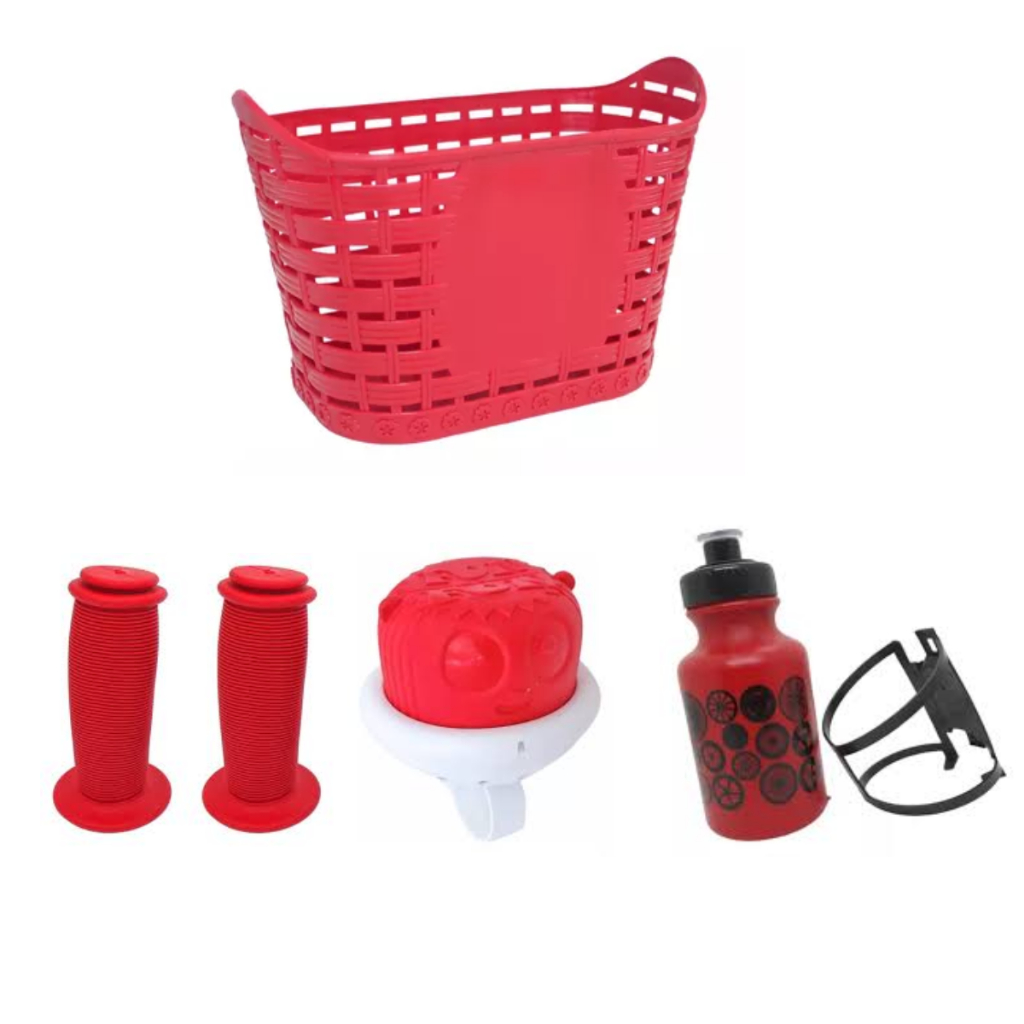 KIT CESTINHA WESTER ARO 12 AO 16- + BUZINA FON FON + GARRAFA 300ML+ MANOPLA  WESTER