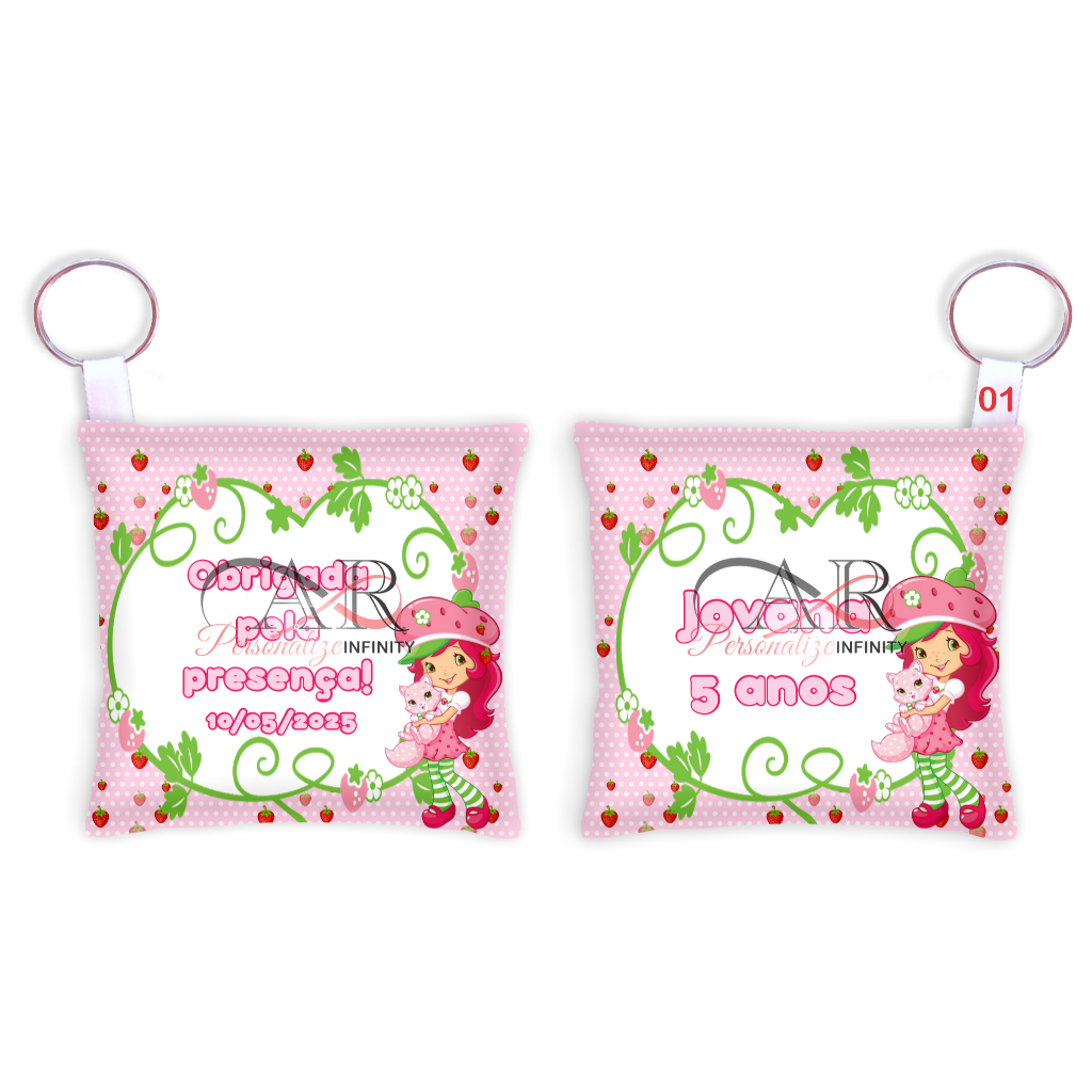Almochaveiro Moranguinho Lembrancinhas Personalizadas Temas aniversário