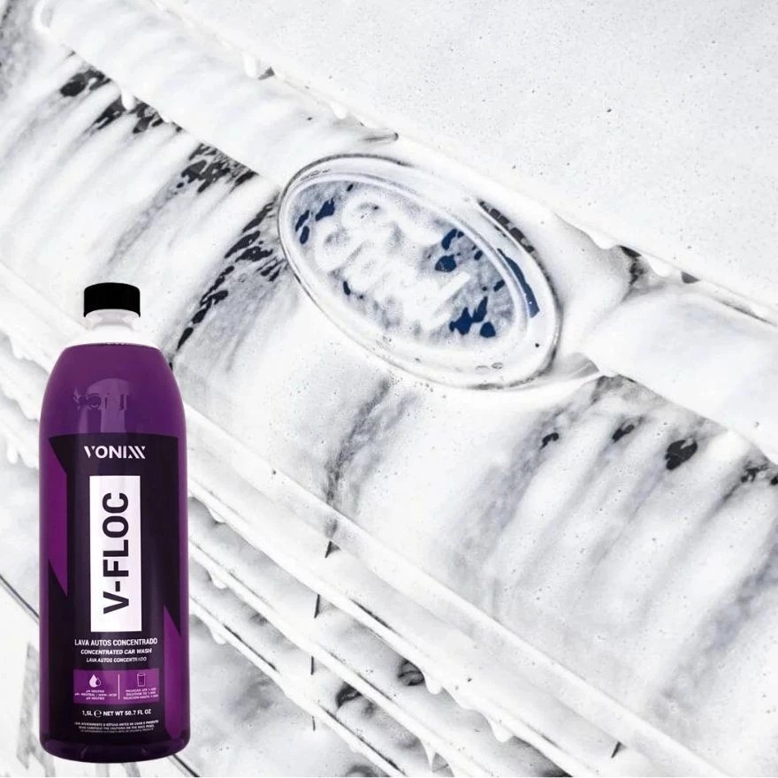 Kit Shampoo Lava Carro Moto V-mol 1,5L Shampoo V-floc 1,5L Produto Vonixx · foto 2