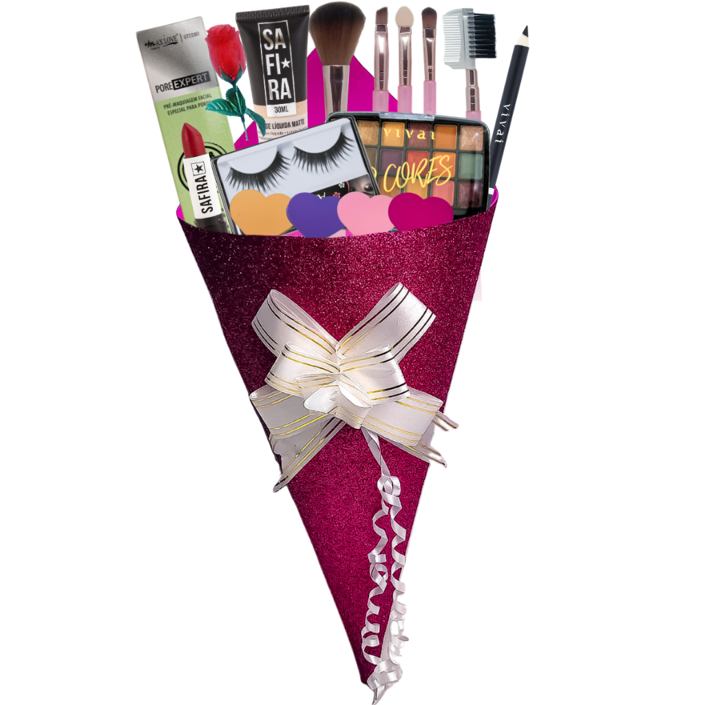 Kit De Maquiagem Buquê Completo Lindo Para Presente Top Exclusivo em Oferta na Shopee