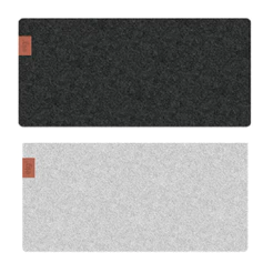 Mousepad Essential Office, Feltro 90x40cm, Porta Copo, Antiderrapante, Bordas Costuradas, MPEXL, ELG