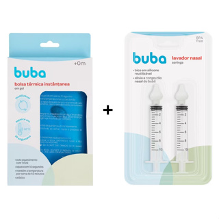 KIT BOLSA TERMICA COLICAS BEBE + 2 SERINGAS NASAL BUBA em Oferta na Shopee