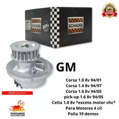 Bomba D'água Corsa Celta 8v 94 95 96 97 98 99 2000 2001 2002 Original Schadek 20055SH