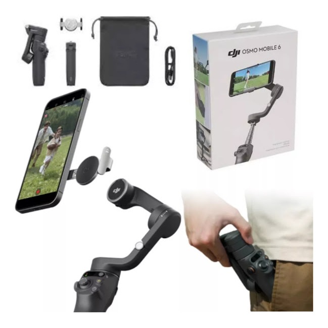 Estabilizador DJI Osmo Mobile 6 (Cinza Escuro) BR - DJI110