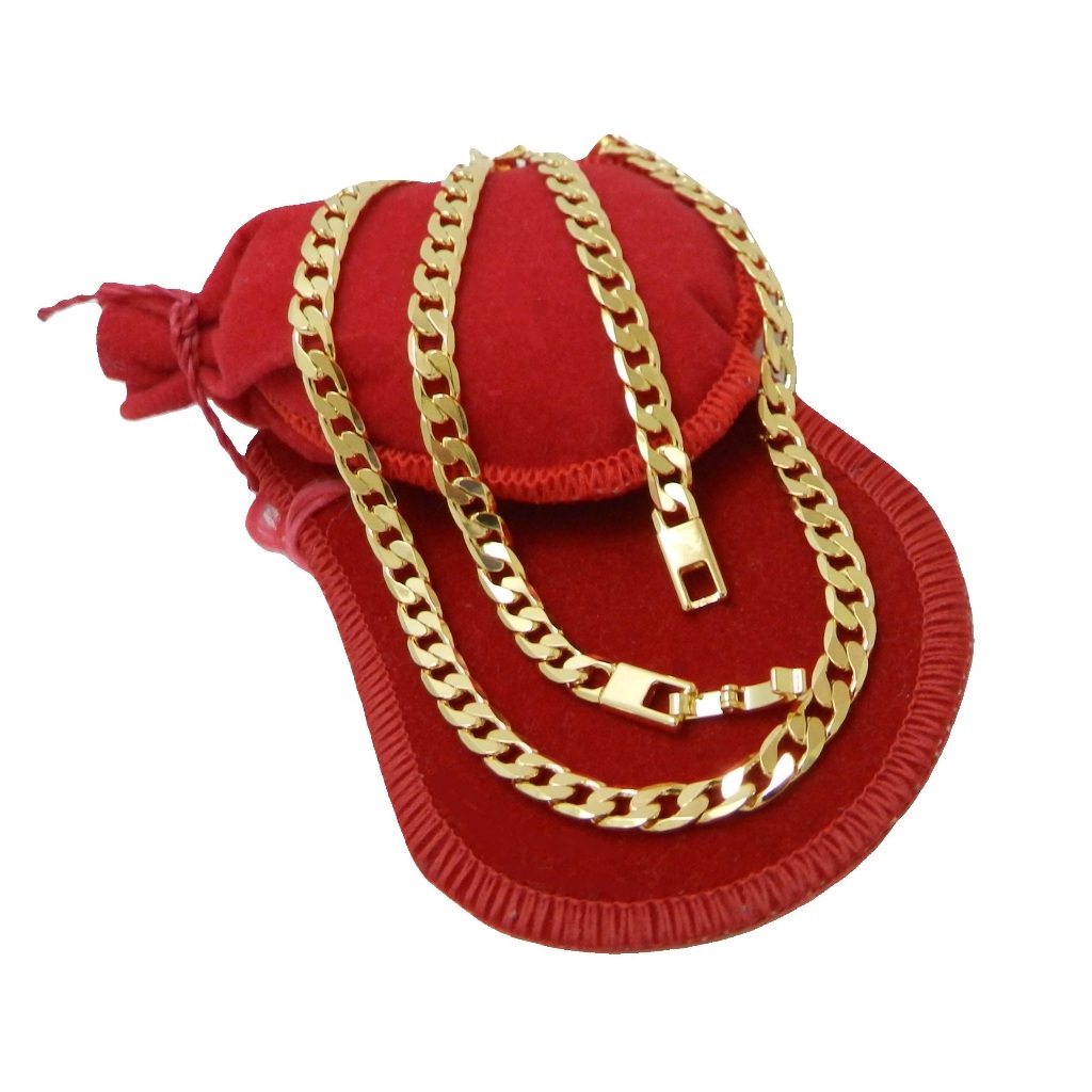 Corrente Feminina 45cm 6mm Largura Folheada Ouro 18k CR422