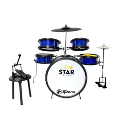 Bateria Infantil Profissional Luen Star Kids Commpleta Com Chimbal