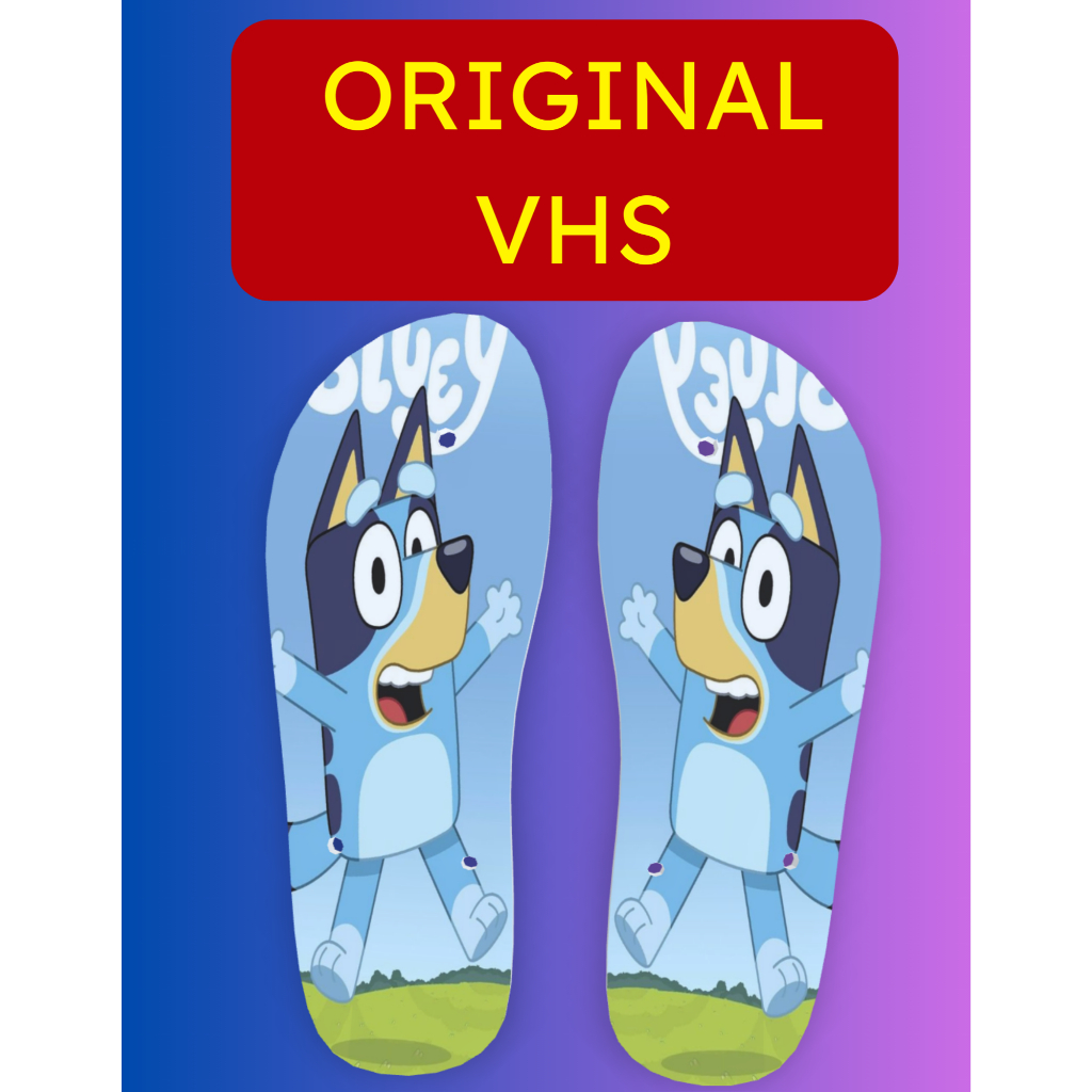 Chinelo de Dedo Bluey Infantil Criança Estampado Menina Menino - Tamanho 21-22