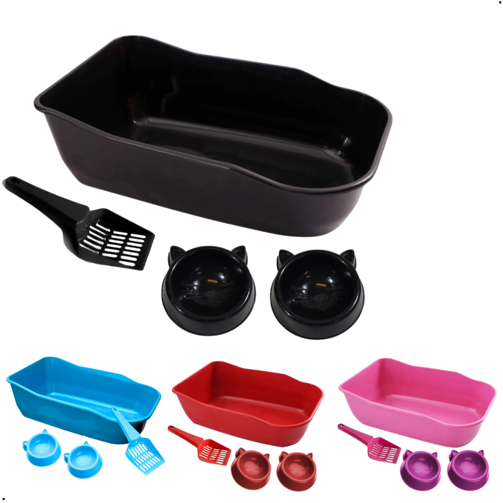 Kit Caixa de Areia GRANDE para Gatos Pet Banheiro Sanitario Bandeja Furba Durapets em Oferta na Shopee