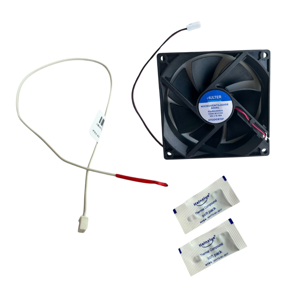Kit Sensor Temperatura NTC + Cooler +2 Pasta 1G Térmica Bebedouro Purificador