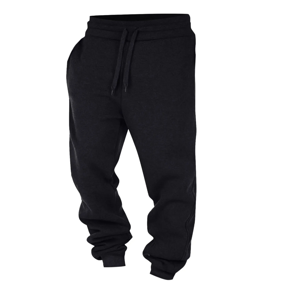 Calça Moletom Liso Casual Básica Flanelada Confortável Algodão