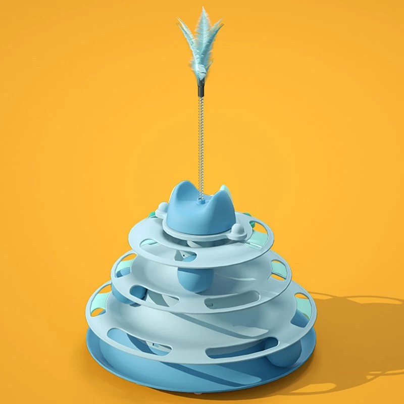 Brinquedo Interativo para Gato Torre De 3 e 4 Bolinhas - 4 Níveis - Embalagem Original - Envio Rápido em Oferta na Shopee