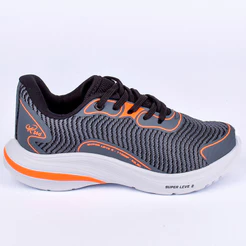 Tênis Infantil K-360 Super Leve 2 Laranja Neon Esportivo Super Leve Eva Confortável Juvenil