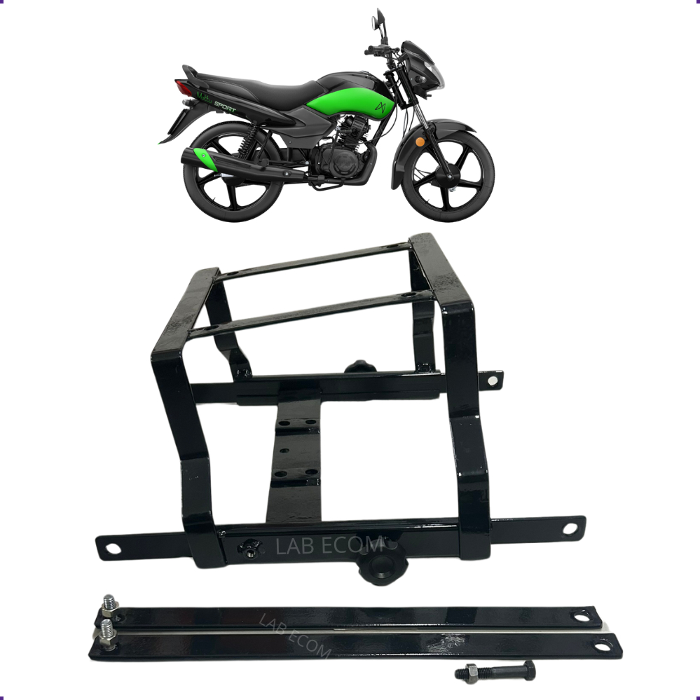 Suporte De Bau MOTTU Sport 110 e 110i Bagageiro para Caixa de Moto TVS Mottu  - Pode Levar Garupa