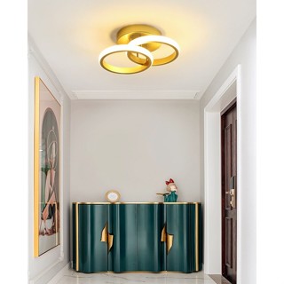 Luminária Para Teto Sala Plafon Moderno Dourado, Quarto, Hall de Entrada em Oferta na Shopee