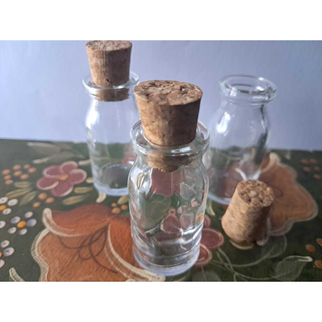 15  Frascos de vidro penicilina 8,5ml  com rolha cortiça