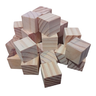 Mini Cubo 60 Peças Artesanato 2 cm Madeira Pinus Lixado em Oferta na Shopee