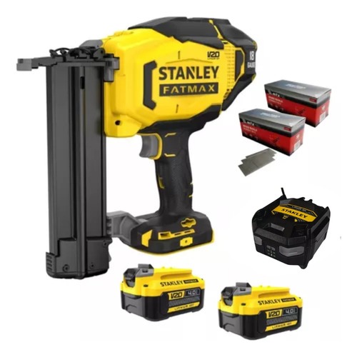 Pinador a Bateria Stanley 20V SCN618 C/ 2 Baterias 4Ah e Pinos 50mm Profissional Original 18GA em Oferta na Shopee