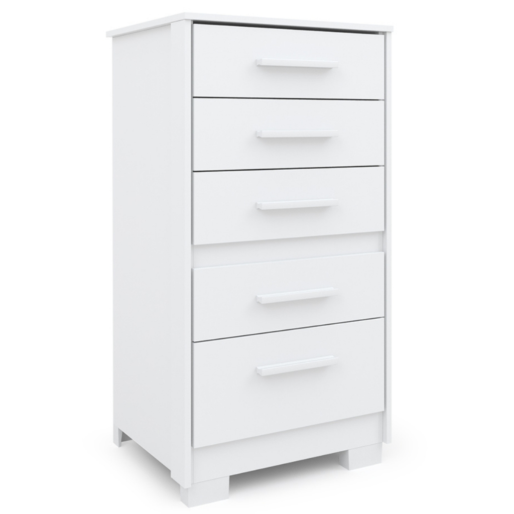 Cômoda Para Casas Quartos Reforçada 5 Gavetas Espaçosas Para Baby Gaveteiro Organizador Bebê Prymacy