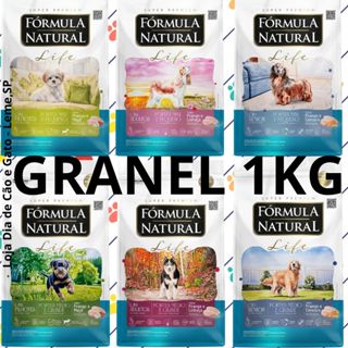 Granel 1Kg - Ração Fórmula Natural Life Cachorro - Super Premium em Oferta na Shopee