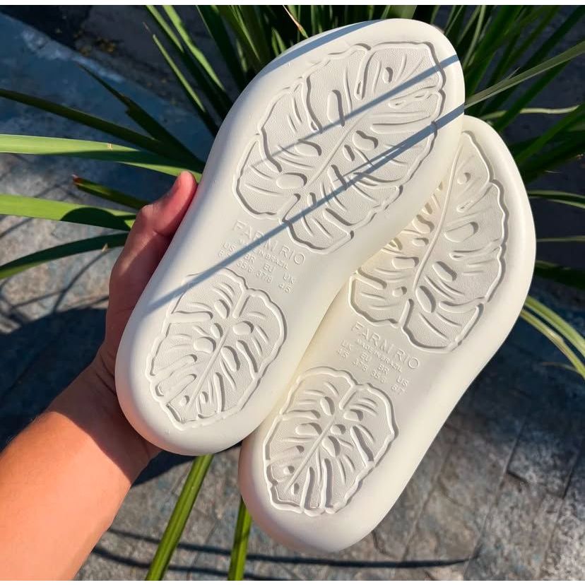 CHINELO SALTO BAIXO OFF WHITE FARM