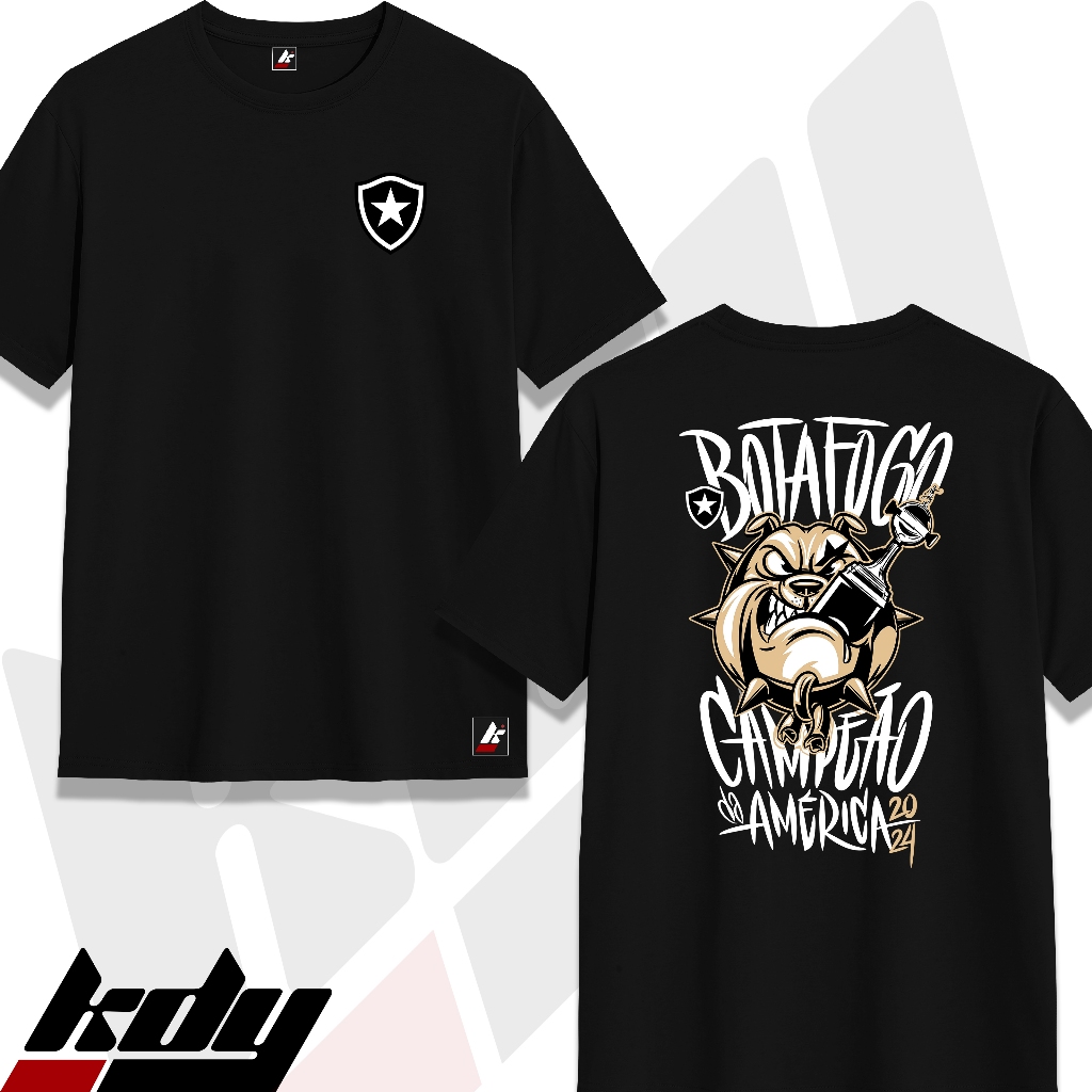 CAMISETAS T-SHIRT UNISSEX STREETWEAR TIME BF CAMPEÃO DA AMERICA 2024