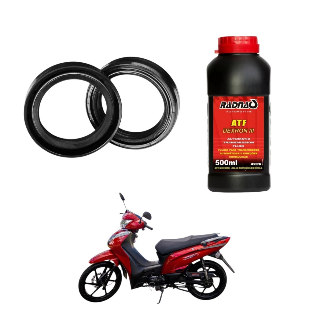 Retentor Bengala + Óleo Atf Shineray Jet50x