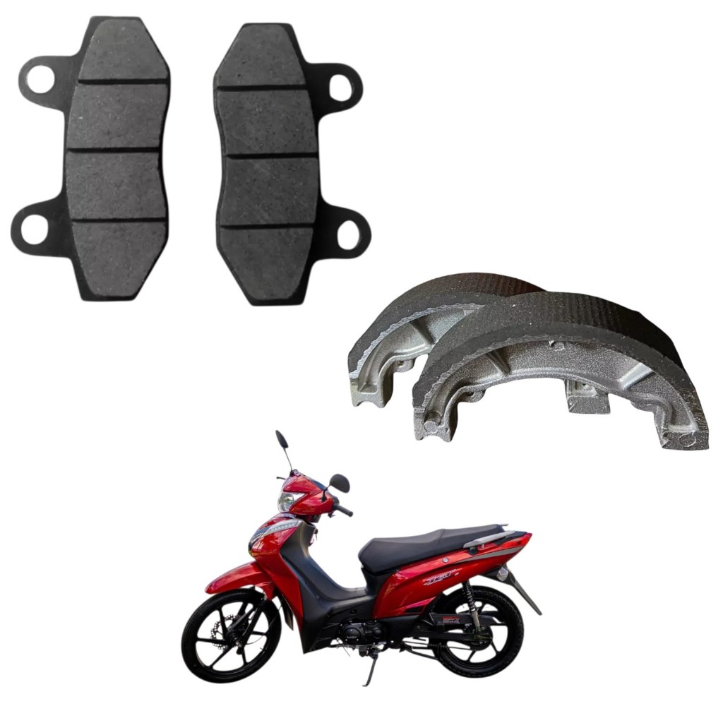 Lona Freio Traseiro + Pastilha Dianteira Shineray Jet50x