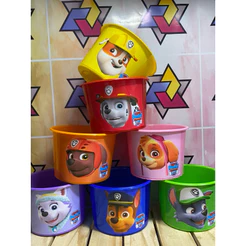 Balde personalizado 1,5l-PATRULHA CANINA -Ideal p/ sacolinha- /lembrancinha /aniversario/festa infantil/baldinho