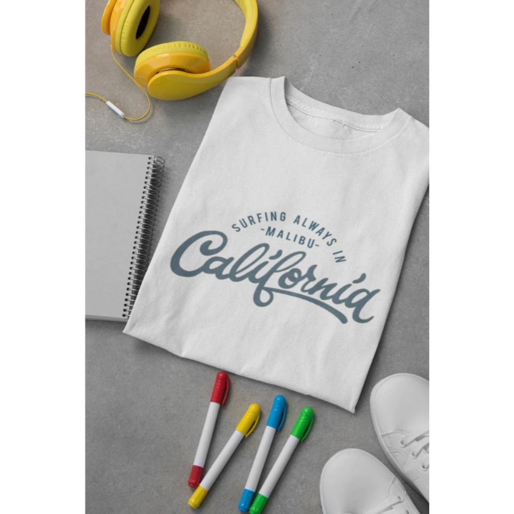 Camiseta Camisa Basica Lançamento Estampada California Camisa Unissex