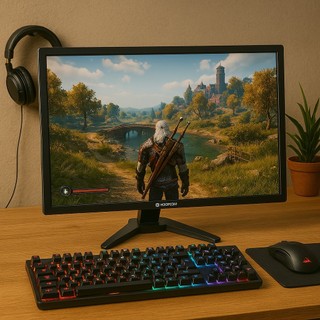 Monitor LED de 19 polegadas, 75 Hz, HDMI e VGA