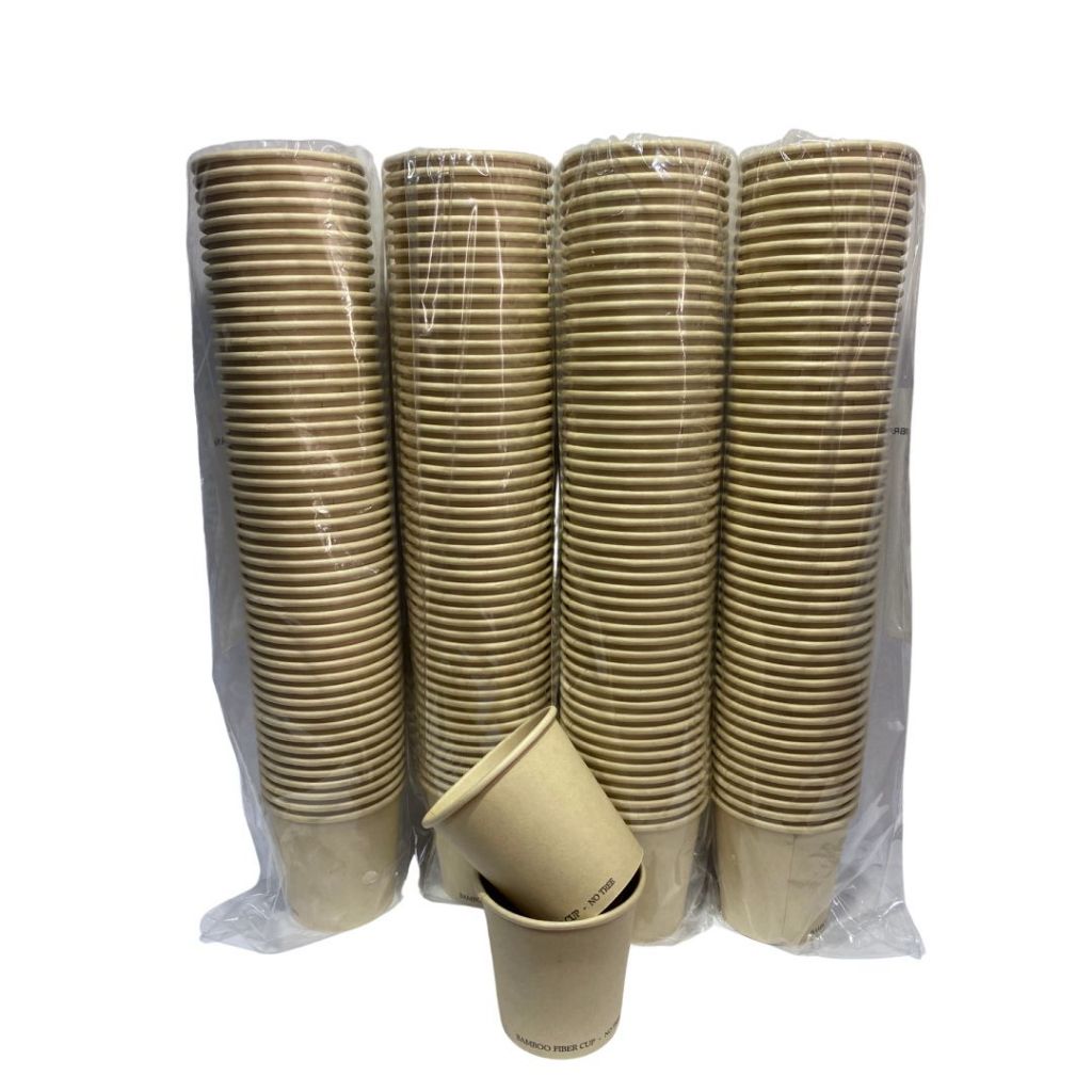Copo Fibra Bambu Café Chá e Outras Bebidas 110ml Sustentável c/200un